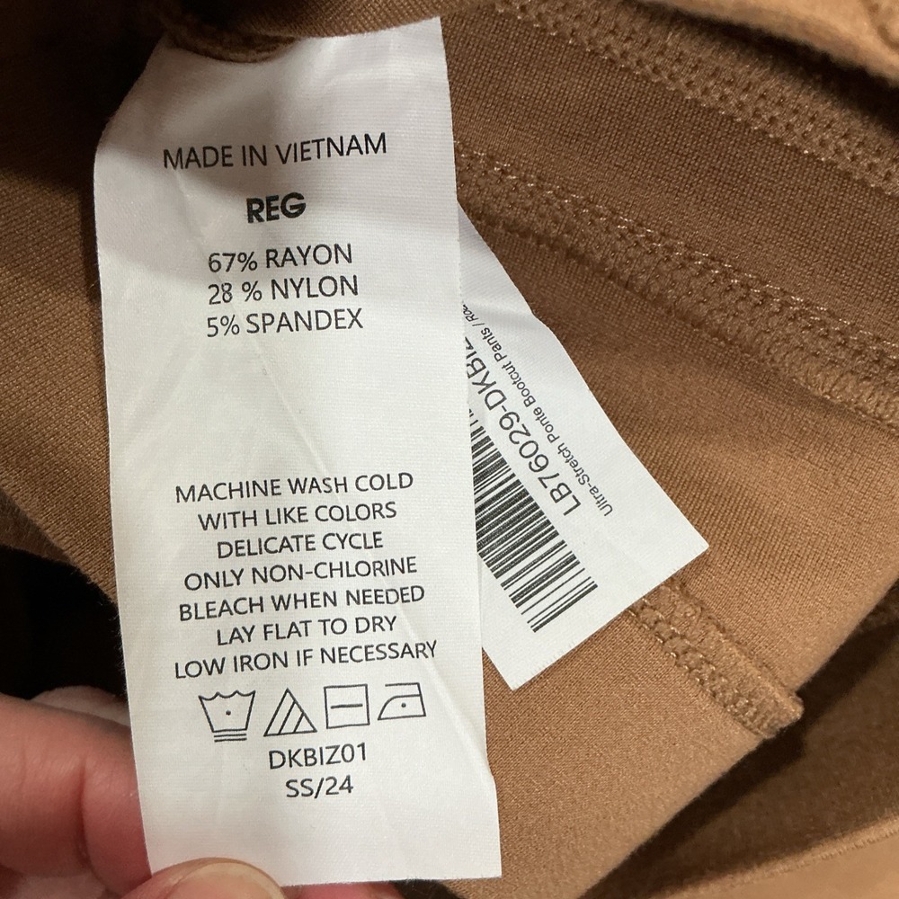 Quince Ultra Stretch Ponte Bootcut Pants, Roasted Pecan Brown, Size Small - Picture 7 of 11